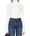 Enza Costa Knit Turtleneck In Winter White In White
