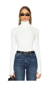 Enza Costa Knit Turtleneck In Winter White In White