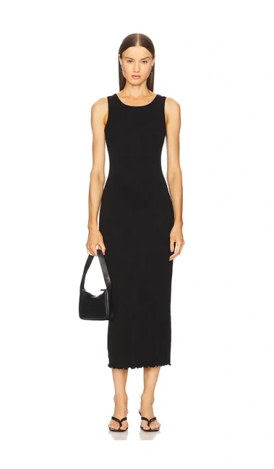 Enza Costa Lettuce Edge Boatneck Dress