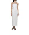 Enza Costa Linen Bias Skirt In Undyed In Multi