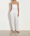 Shop Enza Costa Linen Easy Pant In White