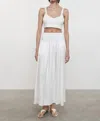 Enza Costa Linen Knit Bralette In White In White