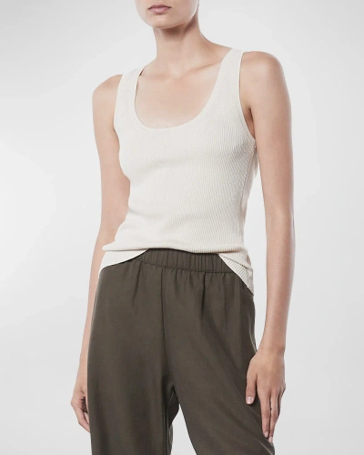 ENZA COSTA LINEN KNIT SCOOP TANK TOP