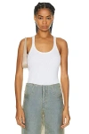 Enza Costa Knit Strappy Linen-blend Tank In White