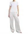 Enza Costa Linen Resort Pant In Undyed In Neutral