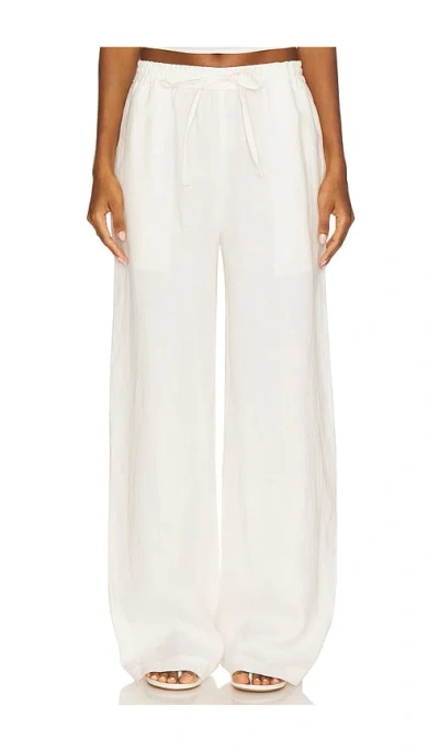 Enza Costa Linen Resort Pant In Pattern