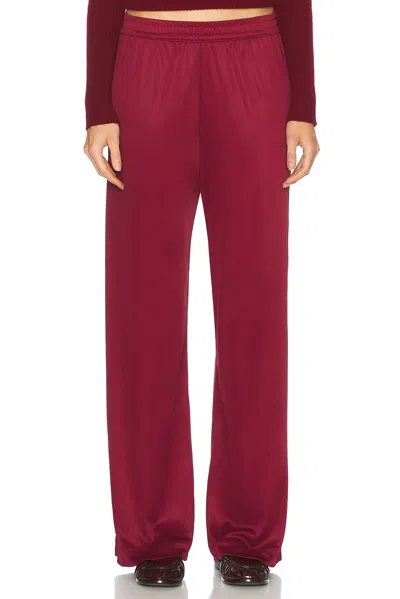 Enza Costa Liquid Jersey Resort Pant In Ruby