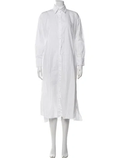 Pre-owned Enza Costa Long Dress In White