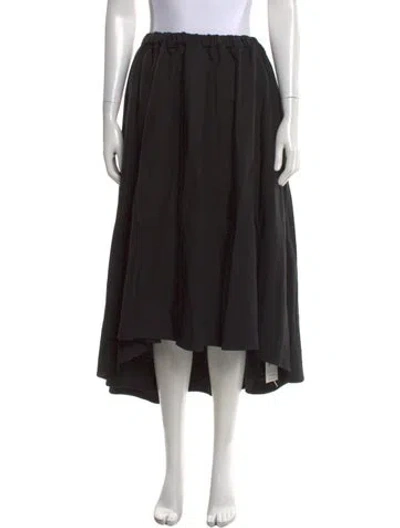 Pre-owned Enza Costa Long Skirt In Black