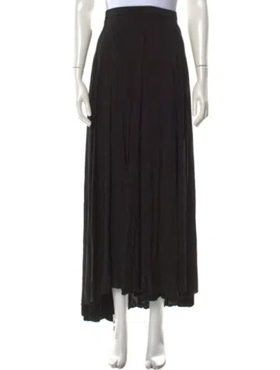 Pre-owned Enza Costa Long Skirt In Black