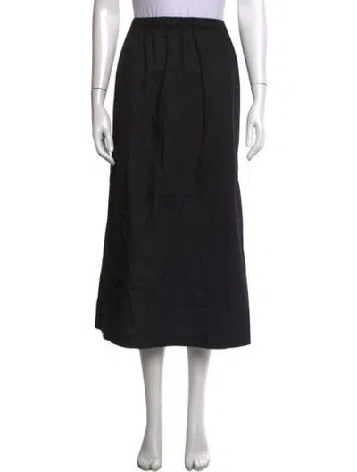 Pre-owned Enza Costa Long Skirt In Black