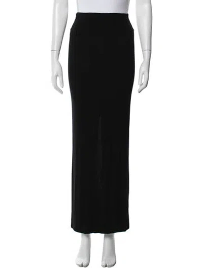Pre-owned Enza Costa Long Skirt In Black