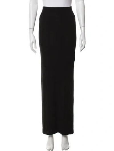 Pre-owned Enza Costa Long Skirt In Black
