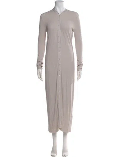 Pre-owned Enza Costa Long Skirt In Gray