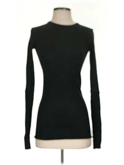 Pre-owned Enza Costa Long Sleeve T-shirt In Black