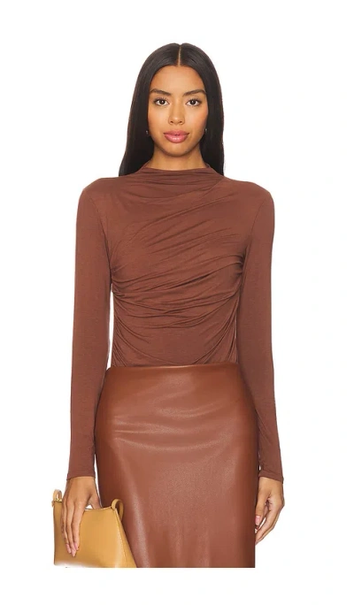 Enza Costa Langarm-oberteil In Brown