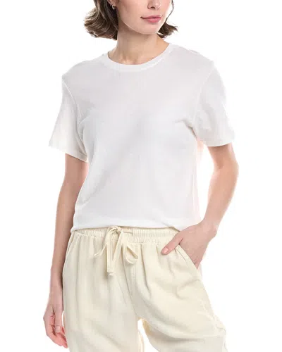 Enza Costa Loose Cashmere-blend T-shirt In White