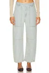 Enza Costa Marine Utility Pant In Nostalgia Wash In Blue