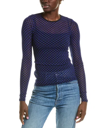 Enza Costa Mesh Shirt In Black