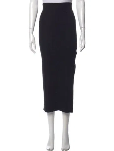 Pre-owned Enza Costa Midi Length Skirt In Black
