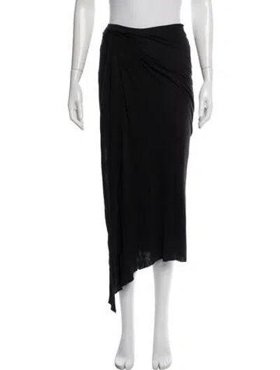 Pre-owned Enza Costa Midi Length Skirt In Green