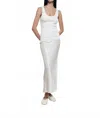 Enza Costa Military Rib Bold Tank In Undyed In White