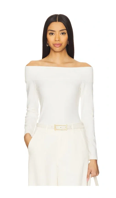 Enza Costa Off Shoulder Top In White