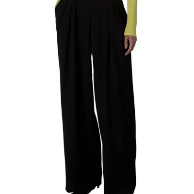 ENZA COSTA PLEATED WIDE LEG PANT