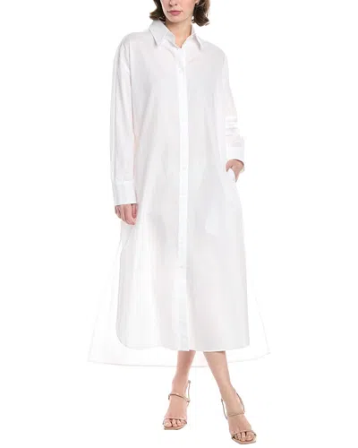 Enza Costa Poplin Shirtdress In White