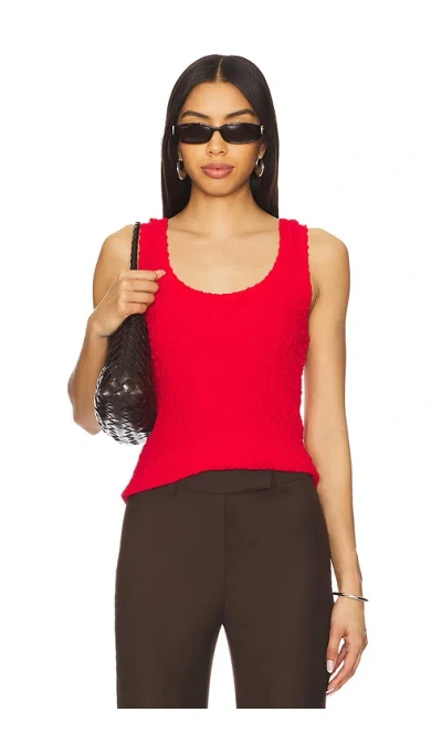 ENZA COSTA PUCKERED TANK TOP