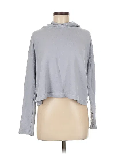 Pre-owned Enza Costa Pullover Hoodie In Gray