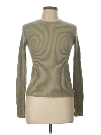 Pre-owned Enza Costa Pullover Sweater In Green