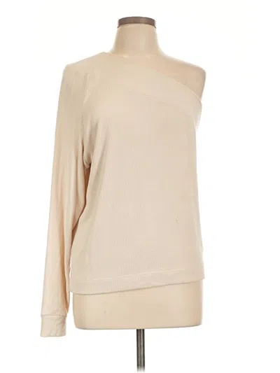 Pre-owned Enza Costa Pullover Sweater In Tan
