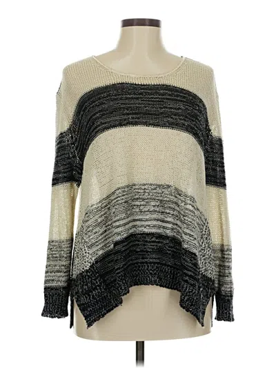 Pre-owned Enza Costa Pullover Sweater In White