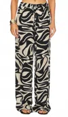 Enza Costa Resort Pant In Black Multi In Multi