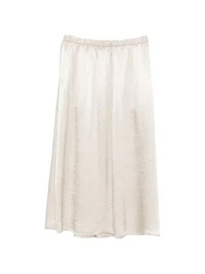 Enza Costa Satin Skirt In Neutral