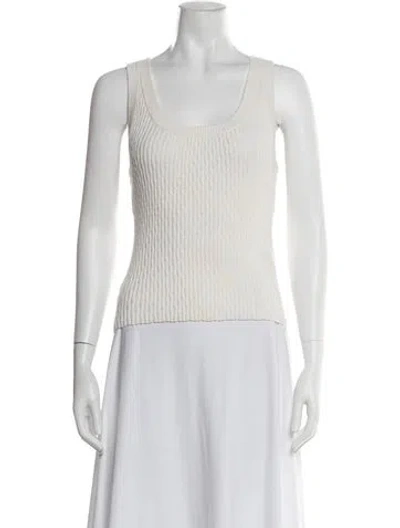 Pre-owned Enza Costa Scoop Neck Sweater