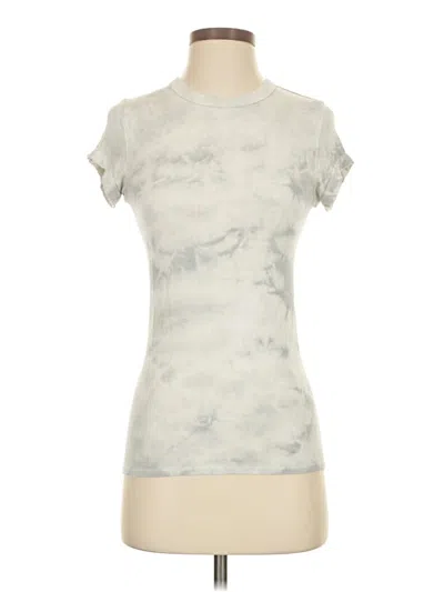 Pre-owned Enza Costa Short Sleeve T-shirt In White