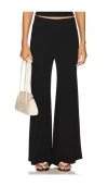 Enza Costa Soft Denim Everywhere Pant In 黑色