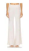 Enza Costa Silk Knit Bias Pant In 帆布鞋