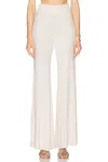 Enza Costa Silk Knit Bias Pant In Canvas