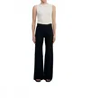 Enza Costa Silk Knit Bias Pant In Black In Black