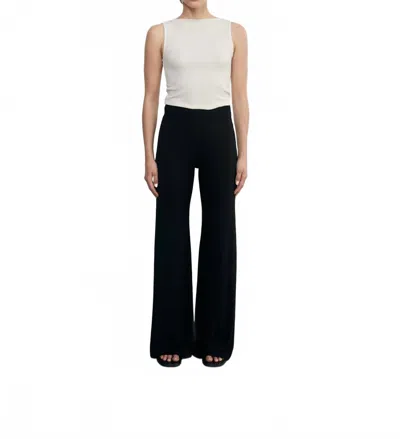 Enza Costa Silk Knit Bias Pant In Black
