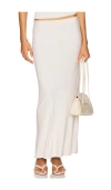 Shop Enza Costa Silk Knit Bias Skirt In 帆布鞋