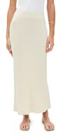 Enza Costa Silk Knit Bias Skirt Canvas In Canvas