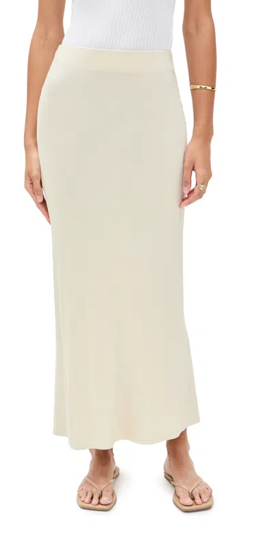 Enza Costa Silk Knit Bias Skirt Canvas