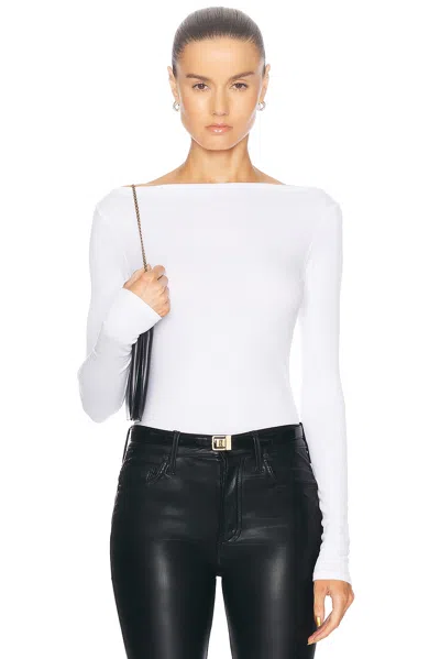 ENZA COSTA SILK KNIT BOAT NECK TOP