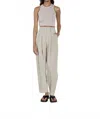 Enza Costa Silk Knit Cropped Bold Sheath Tank In Quartz In White