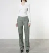 ENZA COSTA SILK KNIT L/S U TOP IN CHALK