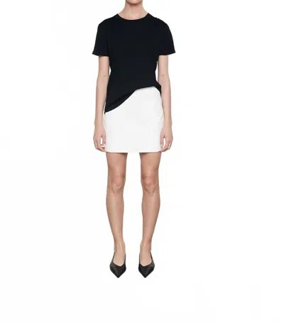 Enza Costa Silk Knit Perfect Tee In Black